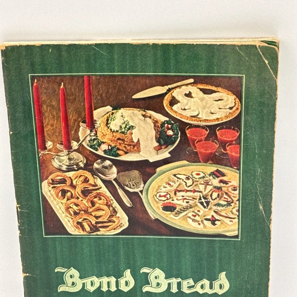 Bond Bread Cook Book Green 1935 Vintage Recipe Booklet Advertising Ephemera